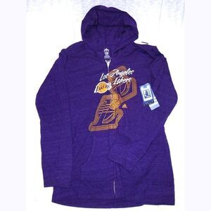 Adidas LA Lakers purple zip hoodie NWT